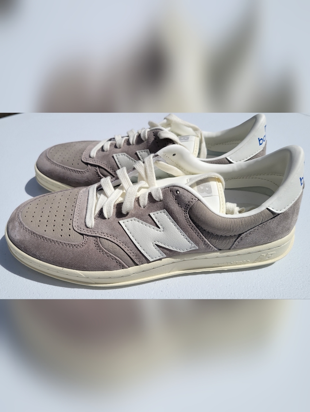 Mens Size 9 New Balance T500 sneakers in brown and white, brand new in box - Picture 7 of 16